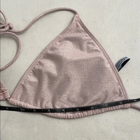 Juicy Couture Y2K pink sparkle string bikini XL